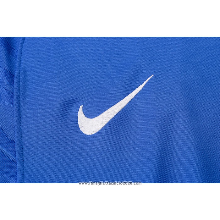 Tuta da Track FC Barcellona Manica Corta 2021 2022 Blu